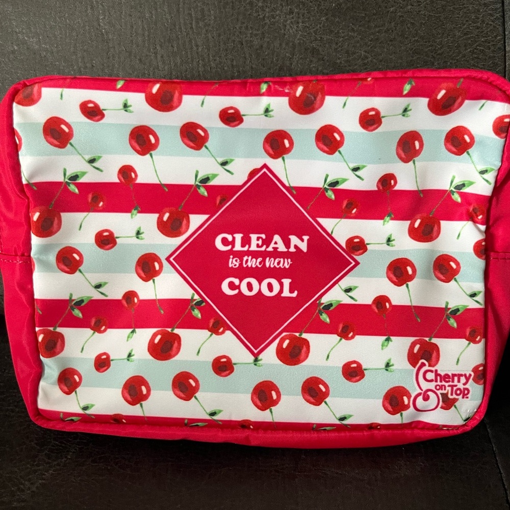 Cherry on the top toiletry bag